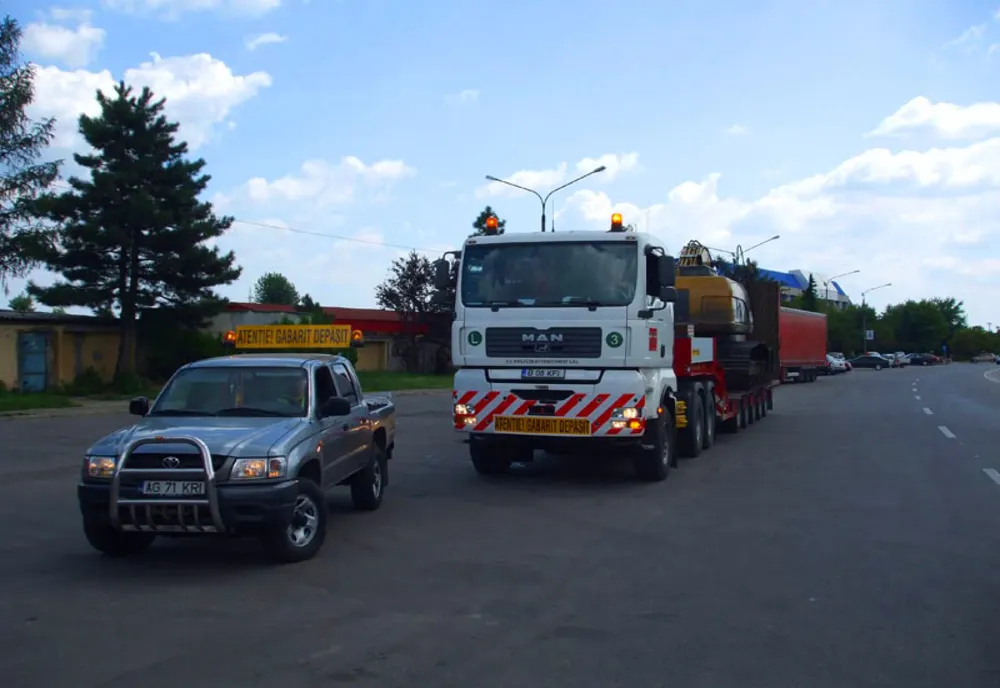 Transport agabaritic pe ruta Constanţa-Slobozia-Vama Albița.Trafic îngreunat!