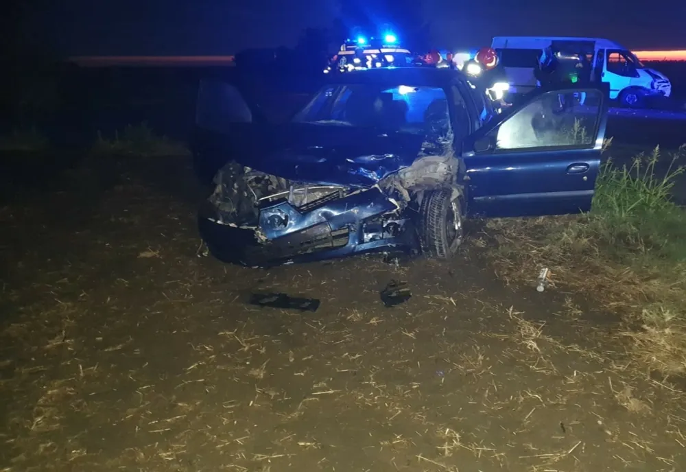 Accident între un microbuz și un autoturism, în Ialomița