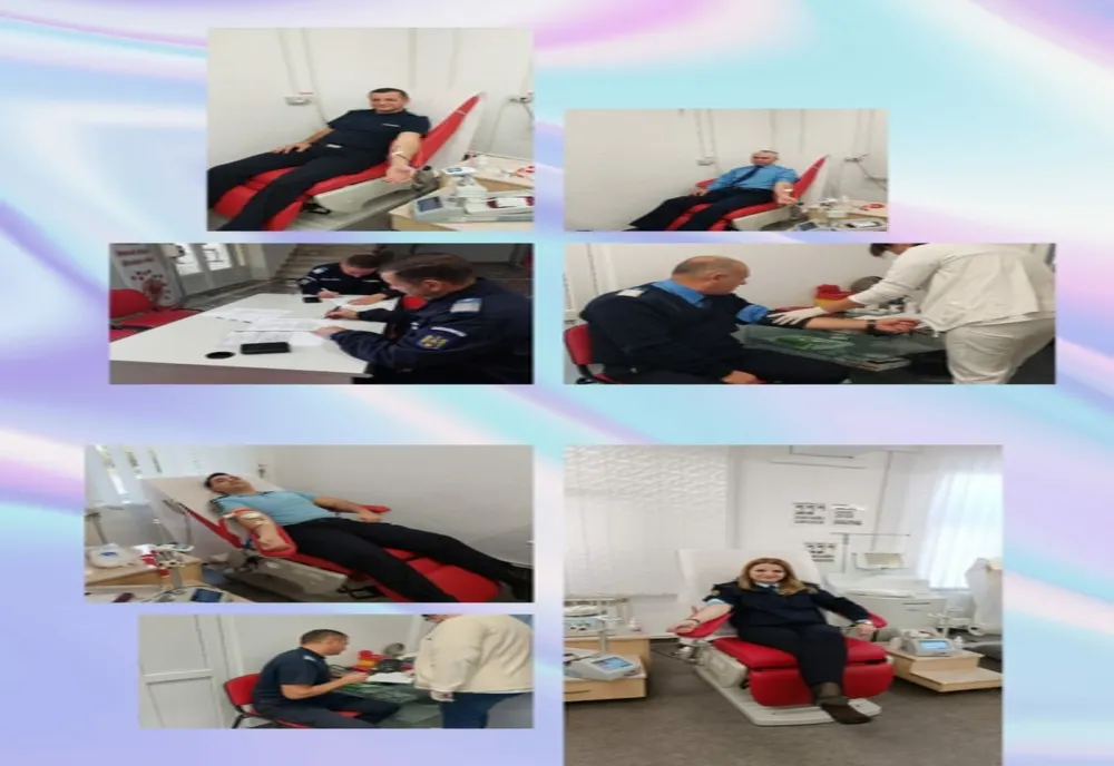 Salvează o viață! Jandarmii ialomițeni au donat din nou sânge
