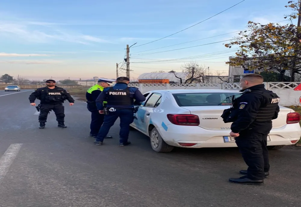 FOTO Razie de amploare la Fetești. Amenzi pe bandă rulantă