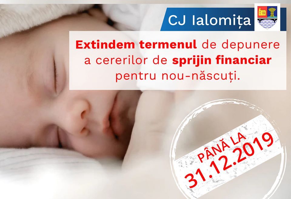 O parte dintre copiii născuți în Ialomița din mai și până acum pot primi bani de la Consiliul Județean Ialomița