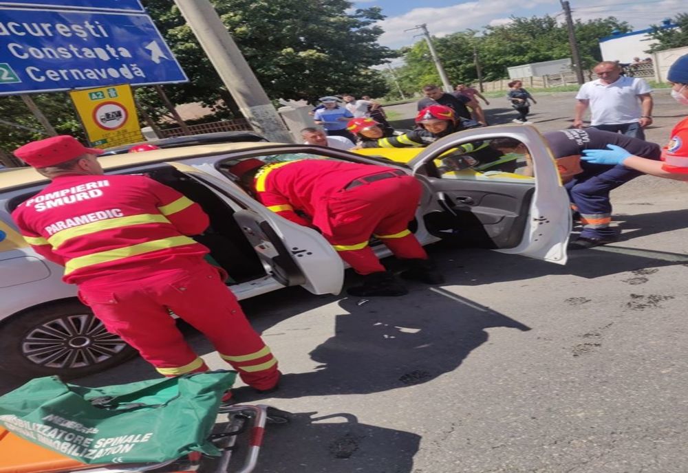 FOTO| Accident teribil la Fetești, un bărbat a murit, alte două persoane sunt în stare gravă