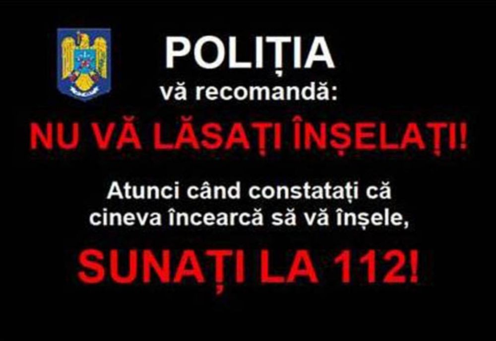 Atenție! Înșelătorie pusă la cale prin telefon 