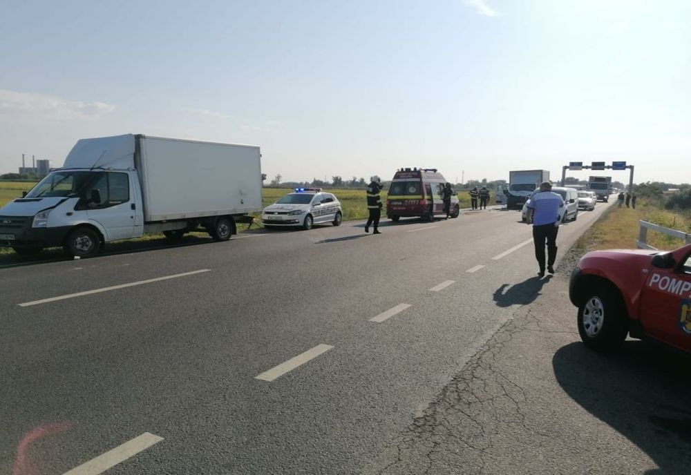 Accident grav la Slobozia. Patru mașini implicate