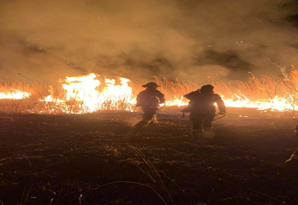 12 incendii de vegetație uscată într-o săptămână în județul Ialomița