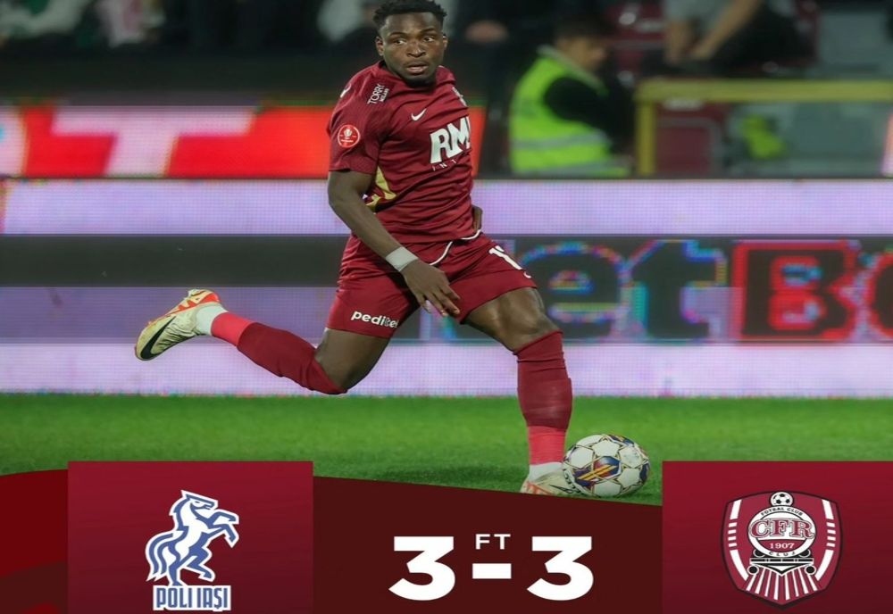 Politehnica Iaşi - CFR Cluj 3-3, în Superligă
