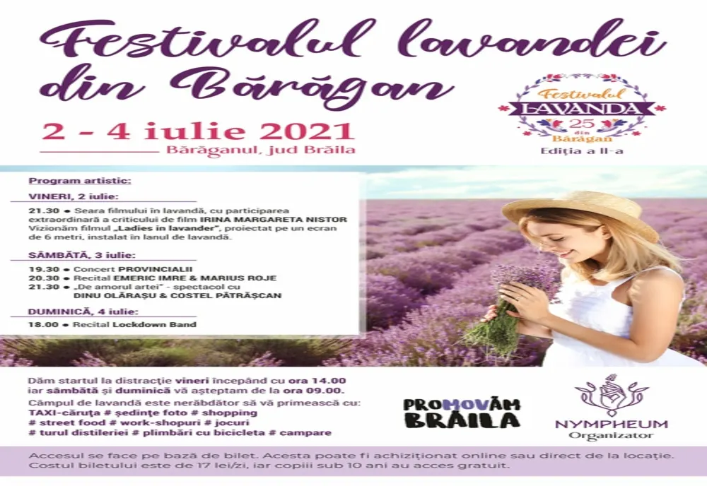 În acest weekend avem a doua ediție a Festivalului Lavandei din Bărăgan