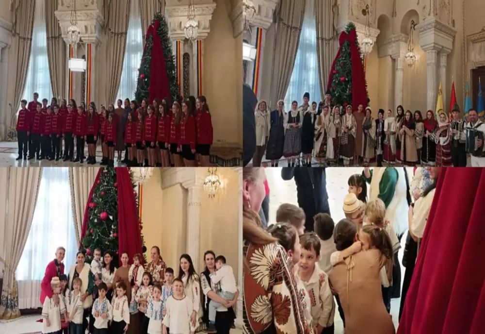 Mirabela Grădinaru colindată la Palatul Cotroceni