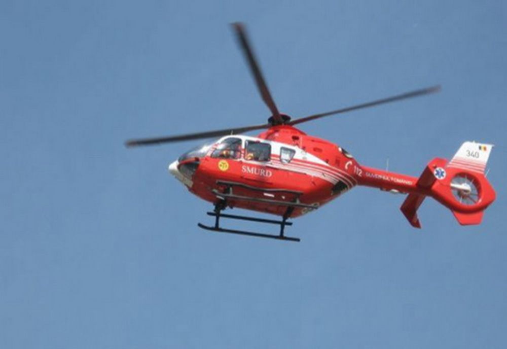 Accident rutier lângă Căzănești. Șoferul, transportat la București cu elicopterul SMURD