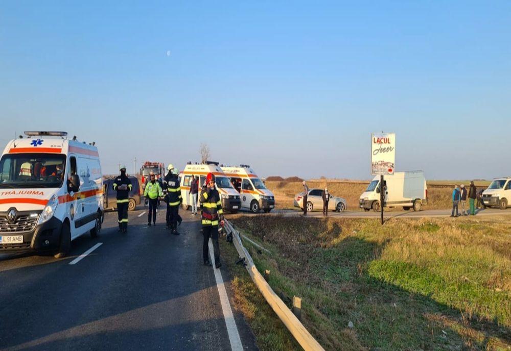 FOTO| Accident grav cu șase victime în Ialomița