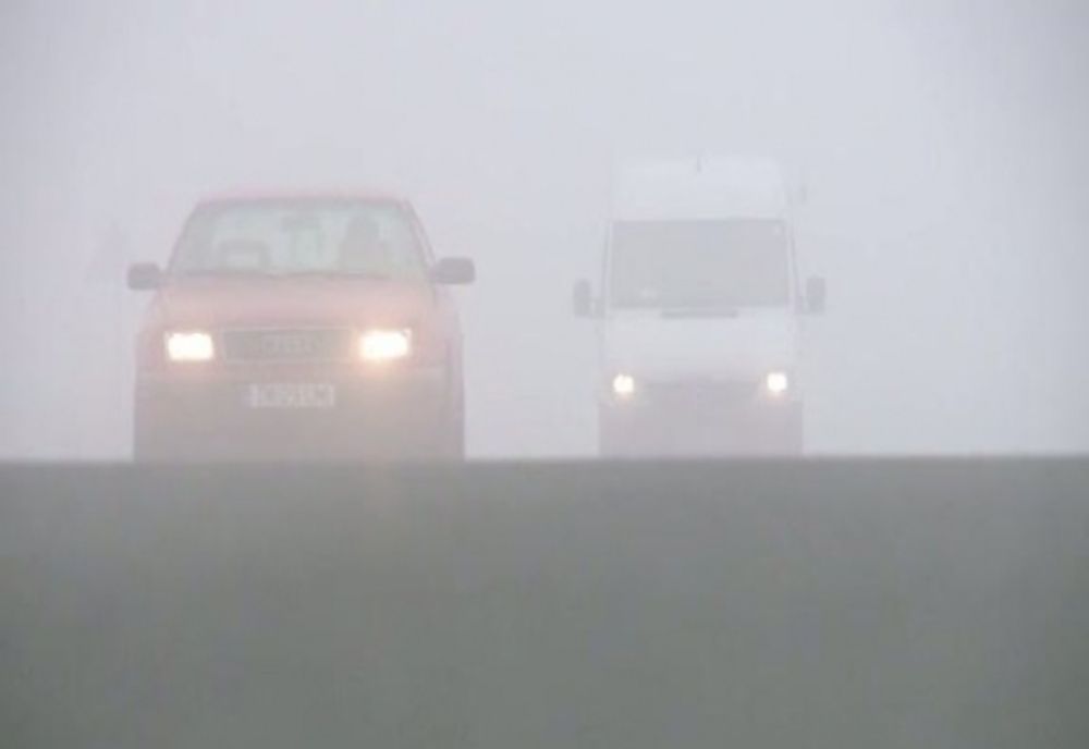 Atenție, șoferi! Ceață pe Autostrada București-Constanța