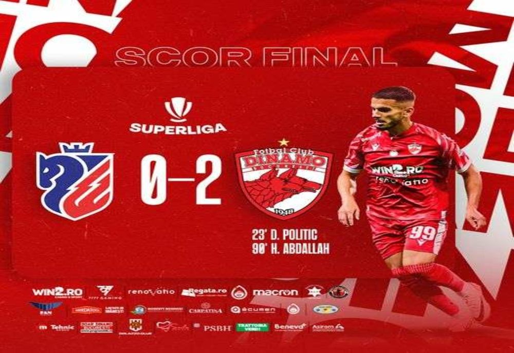 VIDEO Dinamo a câştigat la Botoşani (2-0) şi a pus capăt unei serii de 13 meciuri fără victorie în Superligă