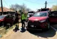 FOTO Impact violent între două autoturisme. O persoană rănită
