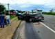 Impact violent pe DN2, trei persoane rănite