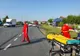 Pieton spulberat de o autoutilitară pe DN2. Intervine elicopterul SMURD