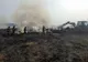 FOTO Incendiul din Horia nu a fost încă stins