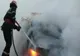 Mașină incendiată în Fetești