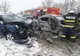 FOTO Accident teribil în Ialomița. Două mașini făcute praf, doi oameni la spital