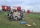 FOTO Impact violent între un autotren și un autoturism. Două victime 