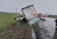 FOTO| Camion răsturnat pe DN 2