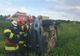 FOTO| Accident grav. Mașină răsturnată pe câmp